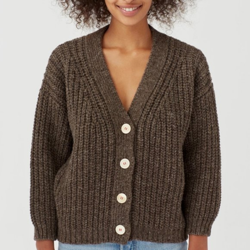 Babaa Cardigan no. 19 MINI in Oak, EUC